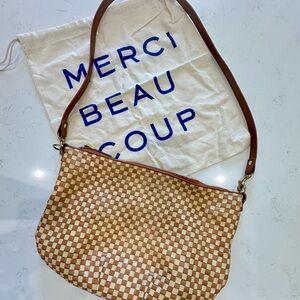 Clare V Moyen Messenger - Natural & Cream